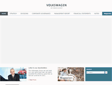 Tablet Screenshot of annualreport2011.volkswagenag.com